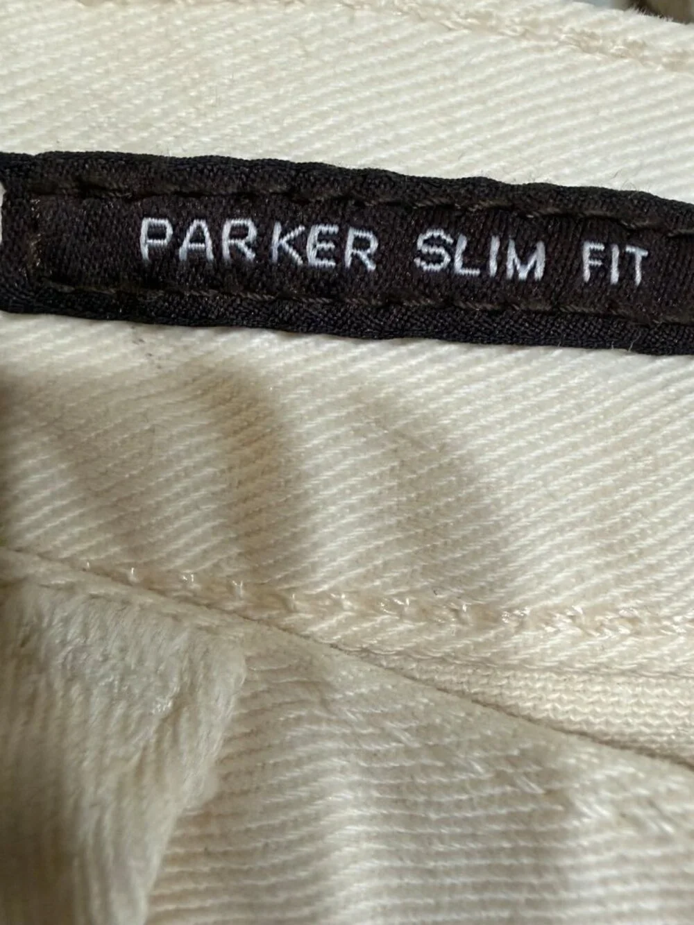 $90 MK MICHAEL KORS MEN PARKER SLIM FIT IVORY 34X30 STRETCH TWILL DENIM NWT